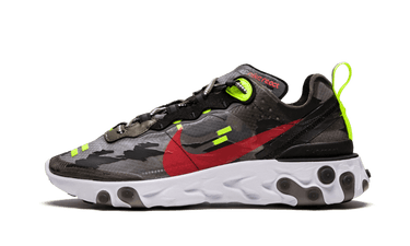Nike React Element 87 Medium Olive Bright Crimson