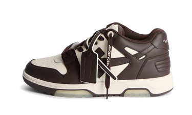 OFF-WHITE Out Of Office OOO Low Tops Chocolate White