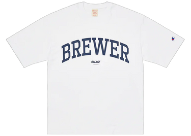 Palace Champion Shop Brewer T-shirt London White
