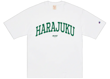 Palace Champion Shop Harajuku T-shirt Tokyo White