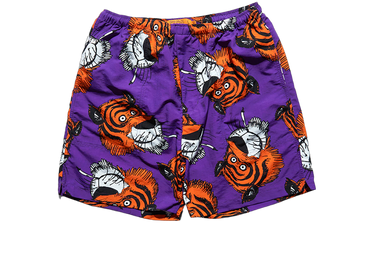 SOULGOODS All Over Tiger Beach Shorts Purple Next Step