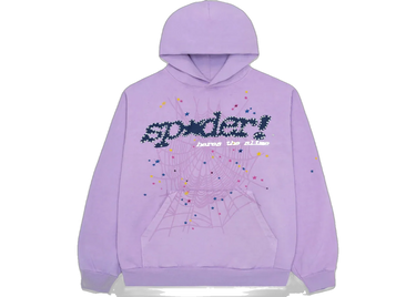 Sp5der Acai Hoodie Purple