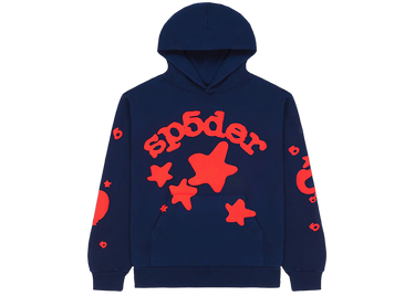 Sp5der Beluga Hoodie Navy Next Step