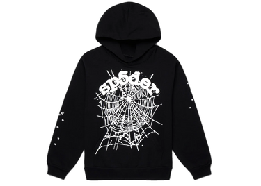 Sp5der OG Web Hoodie Black