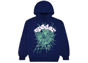 Sp5der OG Web Hoodie Navy