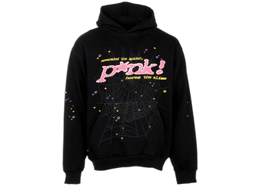 Sp5der P*NK Hoodie Black