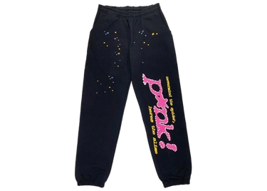 Sp5der P*NK Sweatpants Black