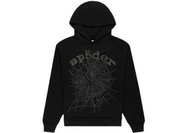 Sp5der Phantom Web Hoodie Black