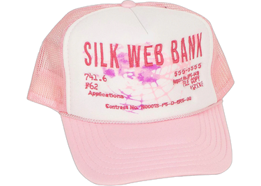 Sp5der Silk Web Bank Trucker Hat Pink