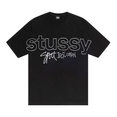 Stussy Sport 100% Pigment Dyed T-Shirt Black