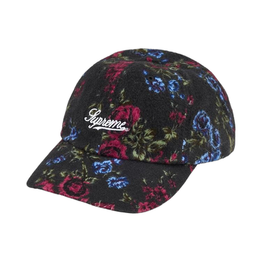 Supreme Floral Flannel 6-Panel Black