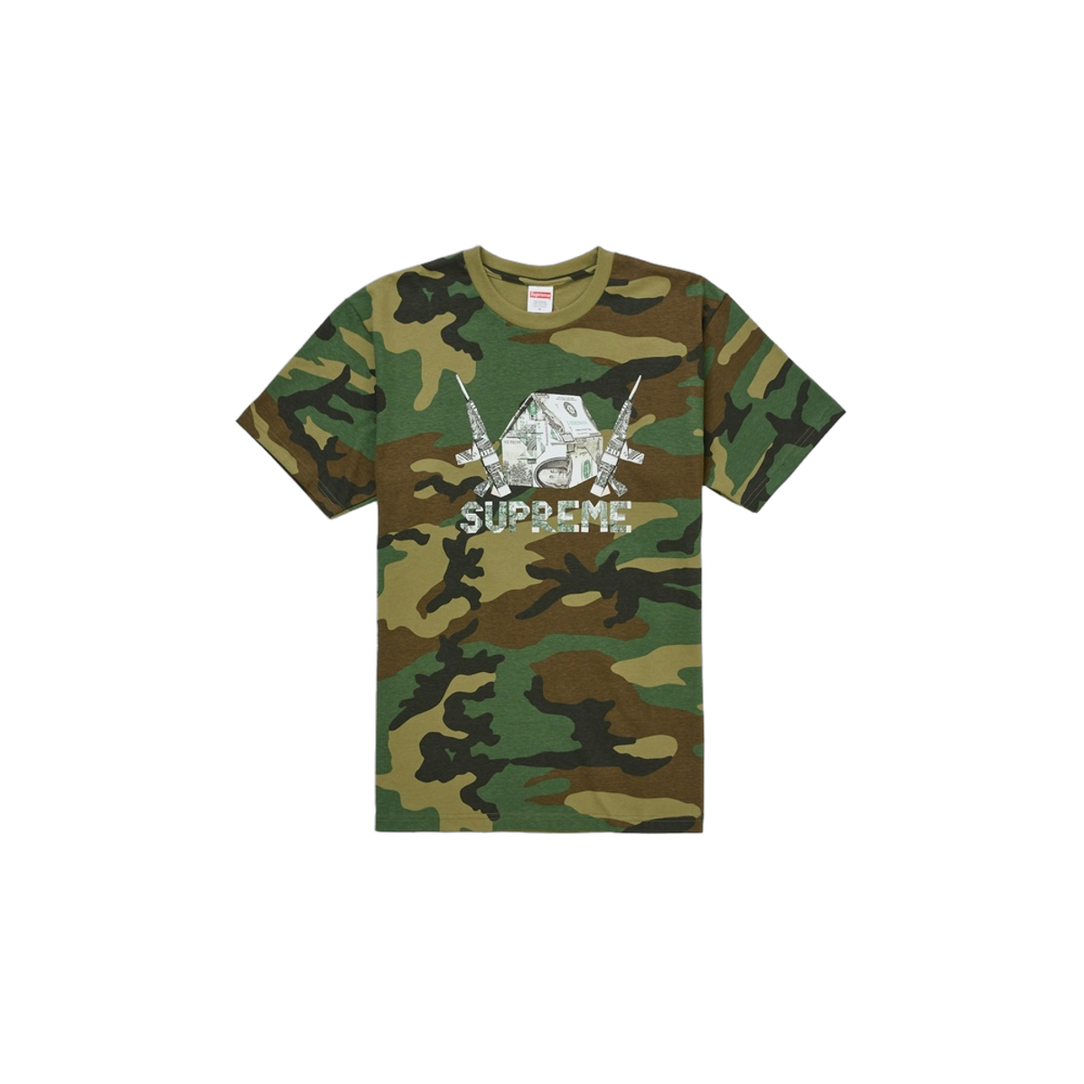 Supreme Origami Tee Woodland Camo