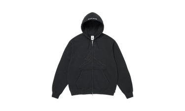Supreme x Air Jordan Zip Up Hooded Sweatshirt Black