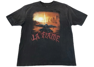 Travis Scott Cactus Jack Coachella Exclusive La Flame Utopia T-Shirt Black