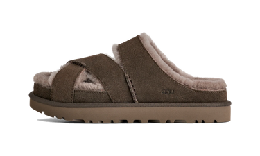 UGG Greenport Cross Strap Slide Dense Smoke