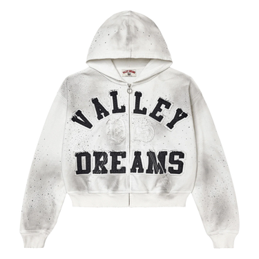 Vale Forever Classico Zip Up Hoodie White