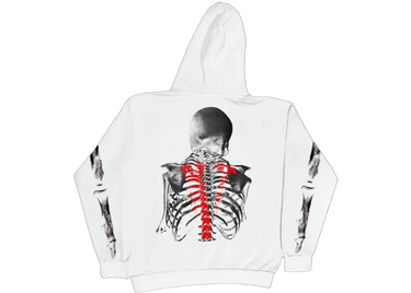 Vlone x Never Broke Again Bones Hoodie White
