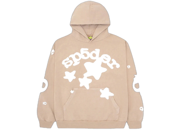 Sp5der Beluga Hoodie Sand - sp5der-beluga-hoodie-light-brown - View 1 | Next Step