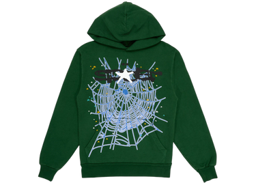 Sp5der Web Hoodie Hunter Green - sp5der-web-hoodie-hunter-green - View 1 | Next Step