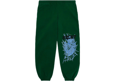 Sp5der Web Sweatpants Hunter Green - sp5der-web-sweatpants-hunter-green - View 1 | Next Step