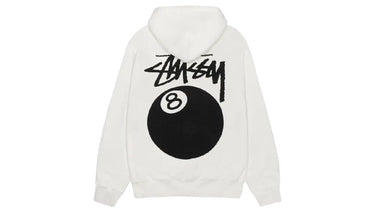Stussy 8 Ball Hoodie Pigment Dyed White | Next Step