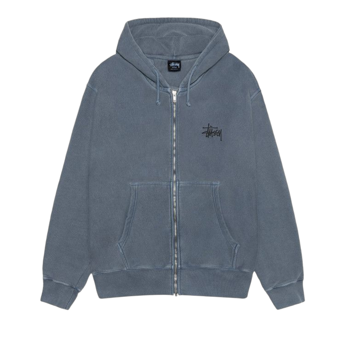 Stussy Basic Zip Hoodie Pigment Dyed Navy