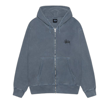 Stussy Basic Zip Hoodie Pigment Dyed Navy - 1975001-NAVY - View 1 | Next Step