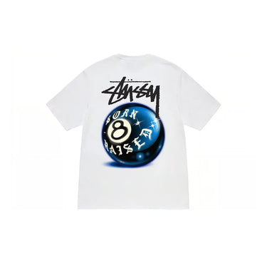 Stussy Born X Raised 8 Ball Tee White | Next Step