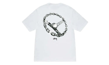 Stussy Chain-Link T-shirt White - SS24 - View 1 | Next Step