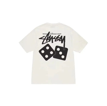 Stussy Dice Pigment Dyed Tee SS23 White - SS23 - View 1 | Next Step