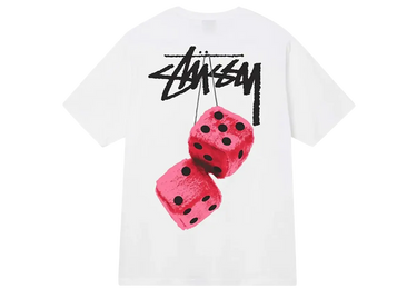 Stussy Fuzzy Dice Tee White - 1904765-WHT - View 1 | Next Step
