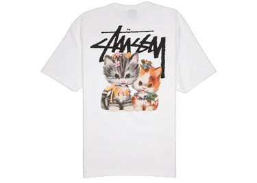 Stussy Kittens Tee White - 1904965-WHIT - View 1 | Next Step