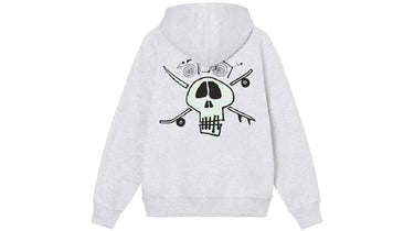 Stussy Surf Skate Skull Hoodie Ash Heather - FW21 - View 1 | Next Step