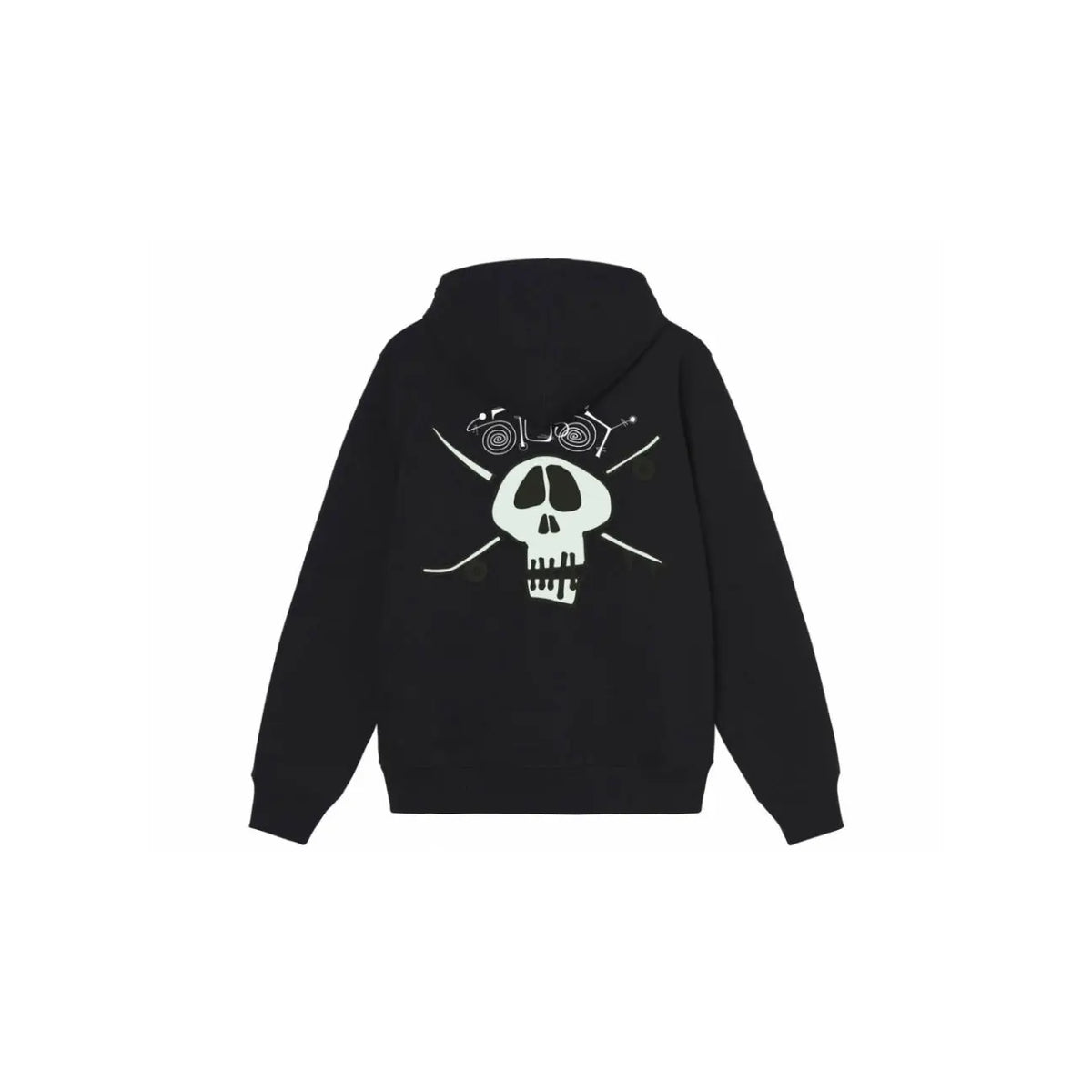 Stussy Surf Skate Skull Hoodie Black