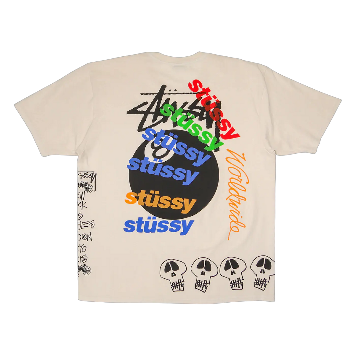 Stussy Test Strike Pigment Dyed Tee Natural