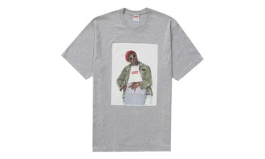 Supreme André 3000 Tee Heather Grey - FW22 - View 1 | Next Step