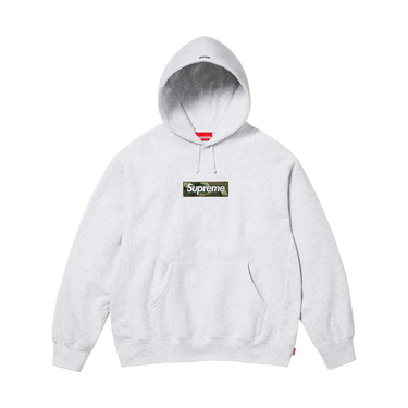 Supreme Box Logo Hooded Sweatshirt (FW23) - Ash Grey - FW23 - View 1 | Next Step