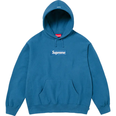 Supreme Box Logo Hooded Sweatshirt (FW23) - Blue - FW23 - View 1 | Next Step