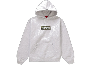 Supreme Box Logo Hooded Sweatshirt (FW23) Ash Grey - supreme-box-logo-hooded-sweatshirt-fw23-ash-grey - View 1 | Next Step