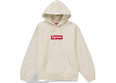 Supreme Box Logo Hooded Sweatshirt (FW24) Stone - supreme-box-logo-hooded-sweatshirt-fw24-light-brown - View 1 | Next Step