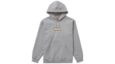 Supreme Burberry Box Logo Hooded Sweatshirt Heather Grey - SS22 - View 1 | Next Step