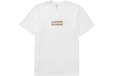 Supreme Burberry Box Logo Tee White - SS22 - View 1 | Next Step