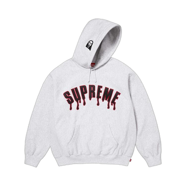 Supreme Ghostface Arc Hooded Sweatshirt Ash Grey - SS26SW96-ASH-GREY - View 1 | Next Step