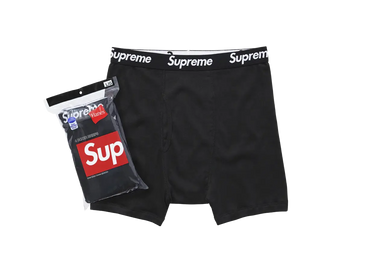 Supreme Hanes Boxer Briefs Black (4 Pack) - supreme-hanes-boxer-briefs-black - View 1 | Next Step