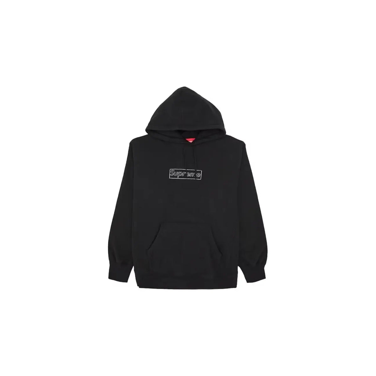 Supreme KAWS Chalk Logo Hooded Sweatshirt Black
