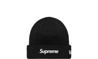 Supreme New Era Box Logo Beanie Black (FW23) - FW23 - View 1 | Next Step
