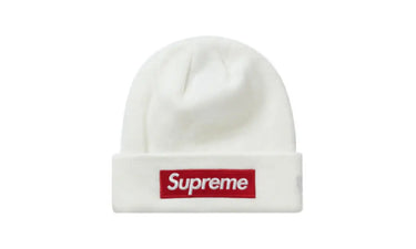 Supreme New Era Box Logo Beanie (FW21) White - FW21 - View 1 | Next Step