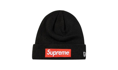 Supreme New Era Box Logo Beanie (FW22) Black - FW22 - View 1 | Next Step