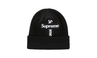 Supreme New Era Cross Box Logo Beanie Black - FW20 - View 1 | Next Step