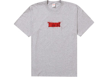 Supreme Ralph Steadman Box Logo Tee - Heather Grey - SS22 - View 1 | Next Step